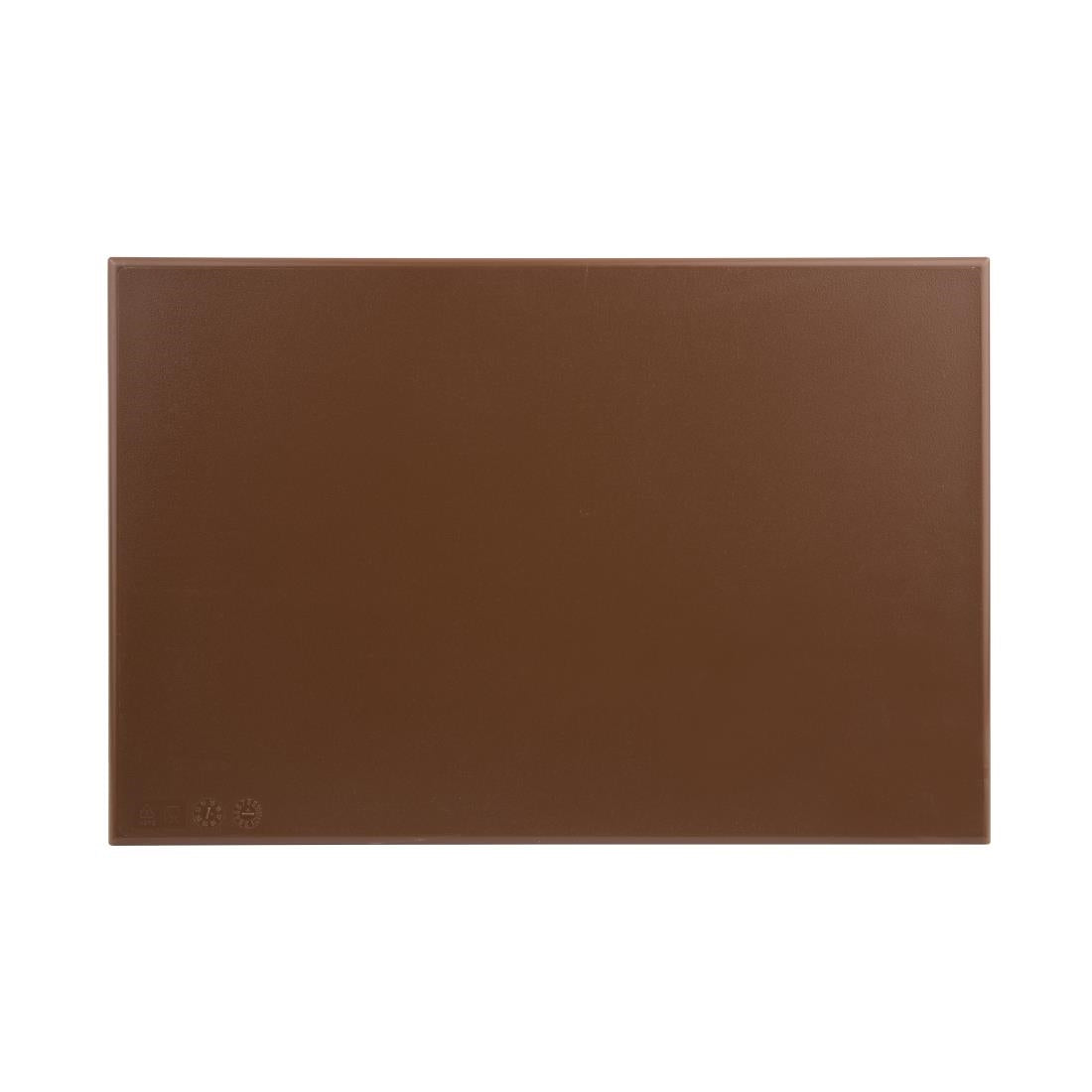 Hygiplas High Density Brown Chopping Board 450x300x12mm