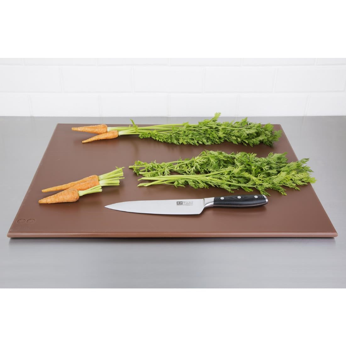 Hygiplas High Density Brown Chopping Board Large 600x450x12mm
