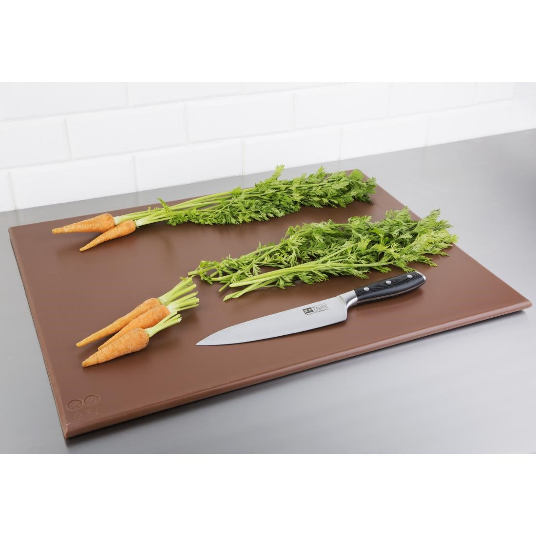 Hygiplas High Density Brown Chopping Board Large 600x450x12mm