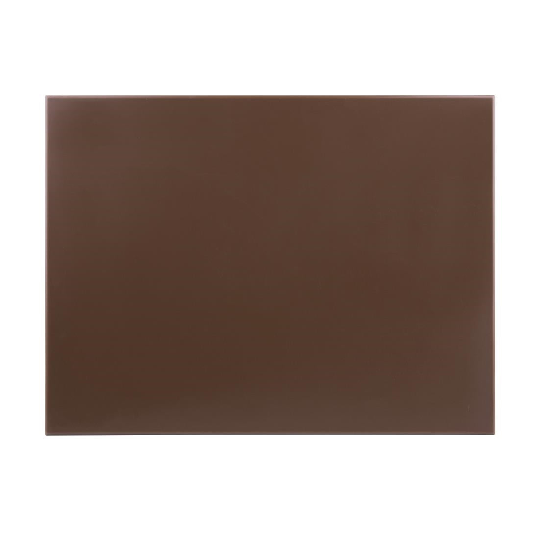 Hygiplas High Density Brown Chopping Board Large 600x450x12mm