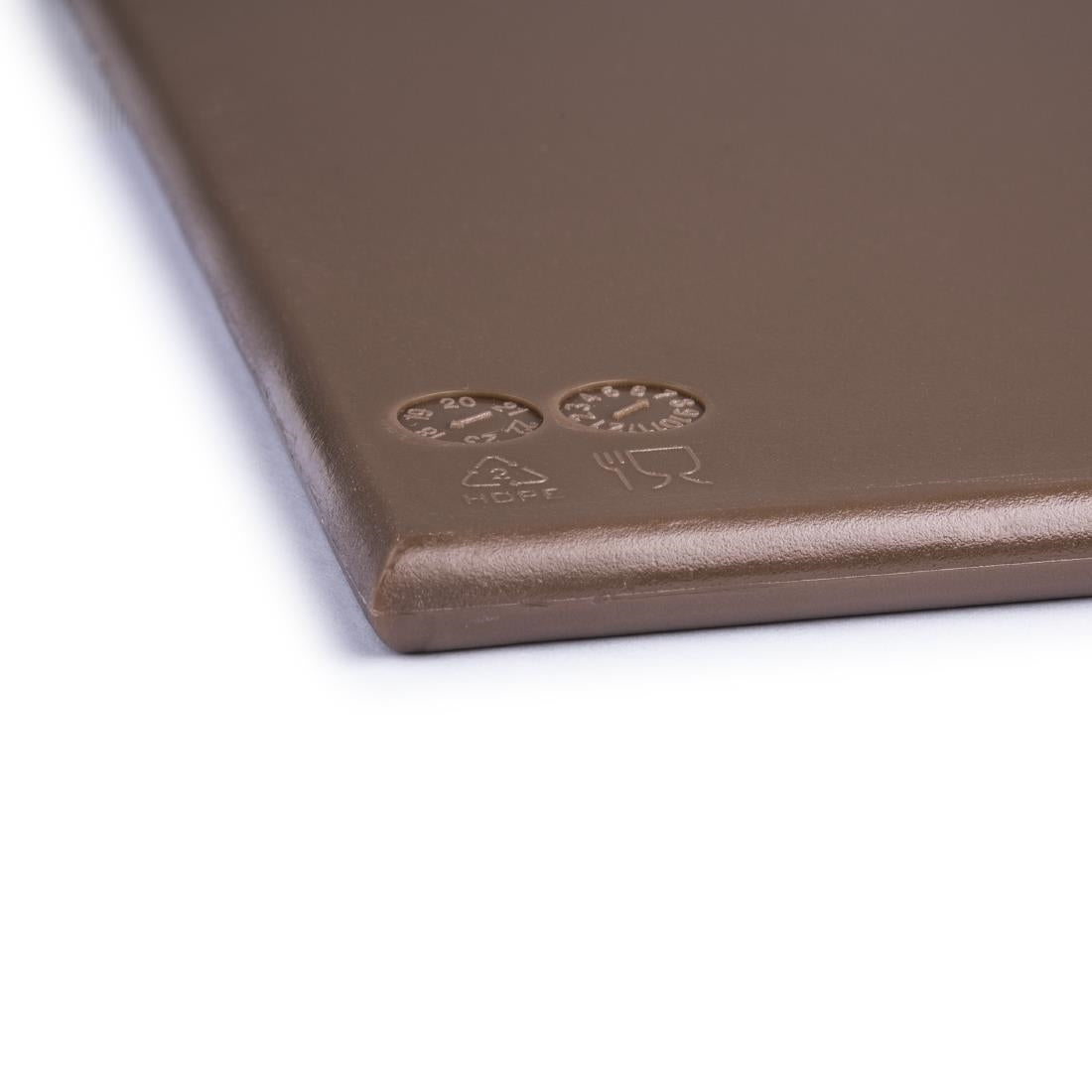 Hygiplas High Density Brown Chopping Board Large 600x450x12mm