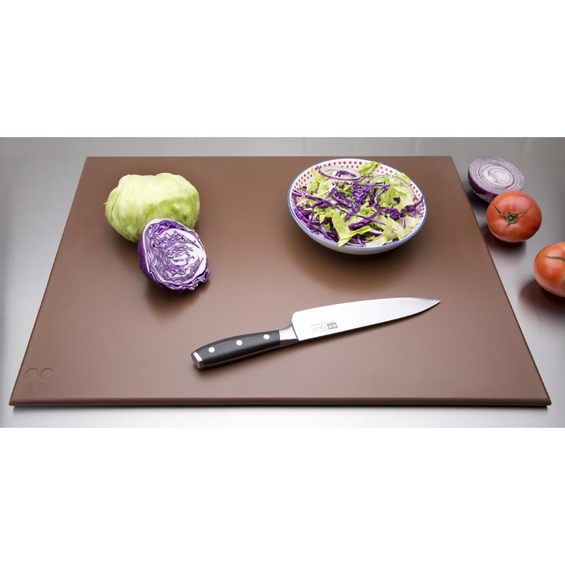 Hygiplas High Density Brown Chopping Board Large 600x450x12mm