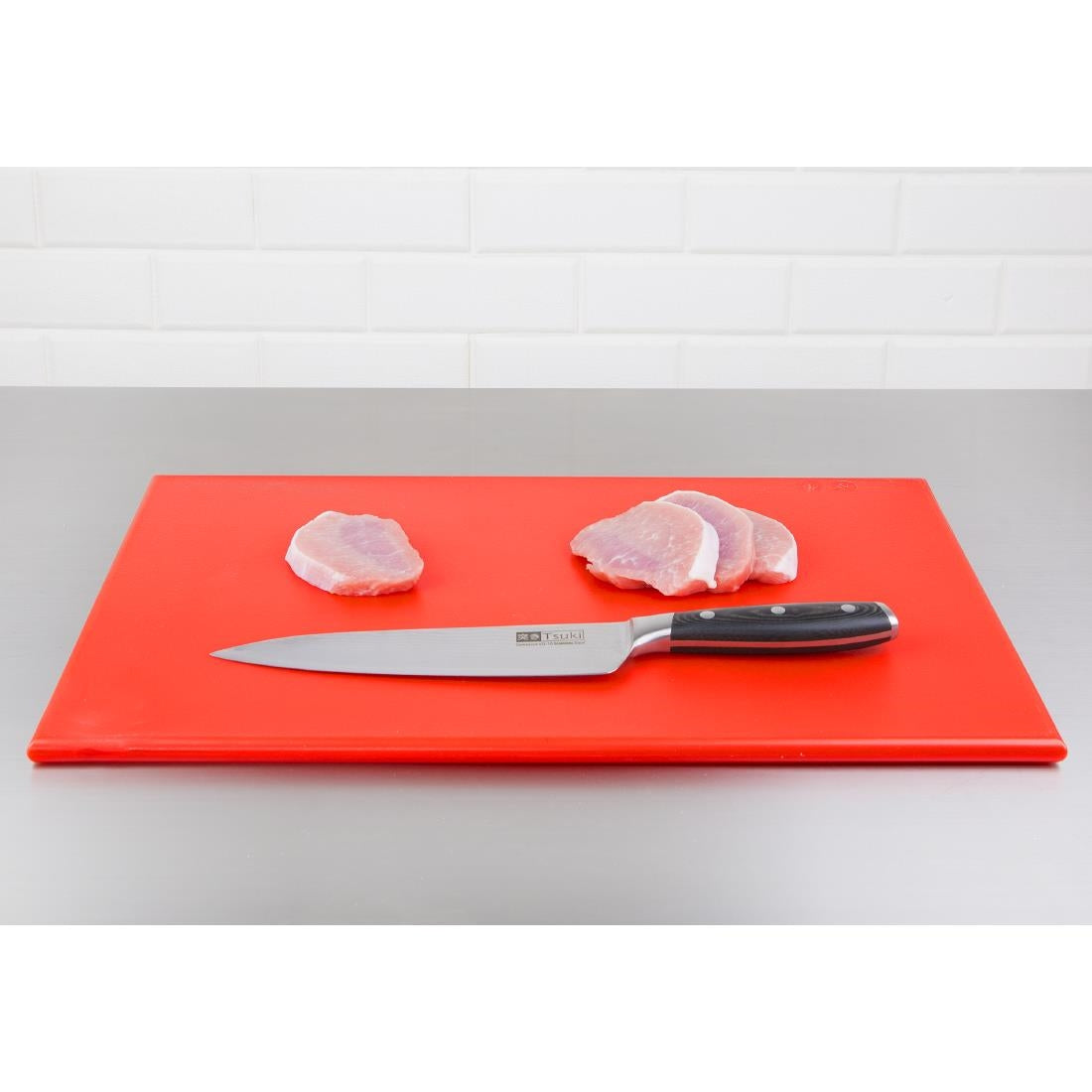 Hygiplas High Density Red Chopping Board Standard 450x300x12mm