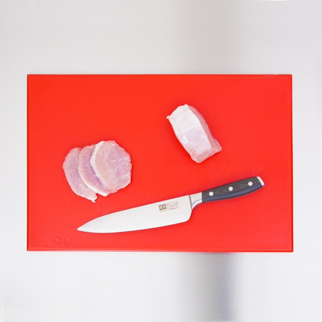 Hygiplas High Density Red Chopping Board Standard 450x300x12mm
