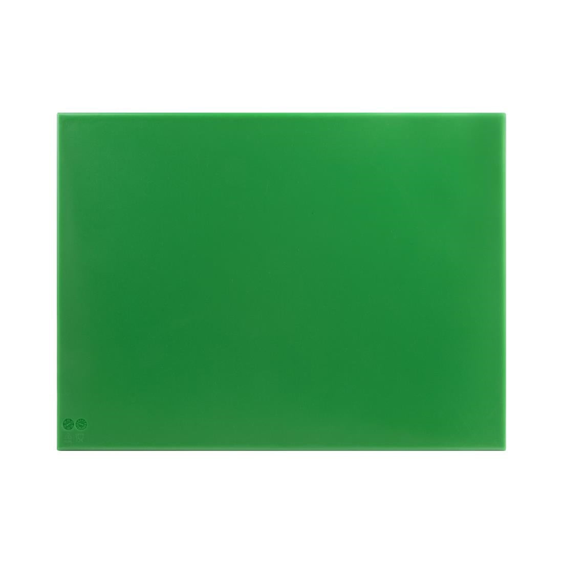 Hygiplas High Density Green Chopping Board Large 600x450x12mm