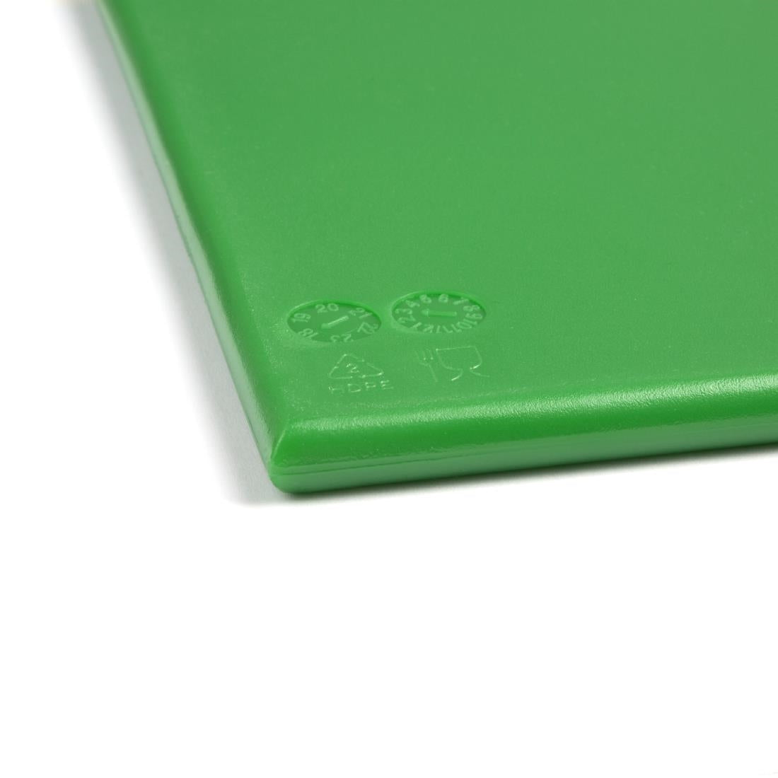 Hygiplas High Density Green Chopping Board Large 600x450x12mm