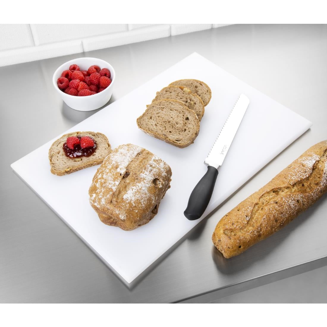 Hygiplas High Density White Chopping Board Standard 450x300x12mm