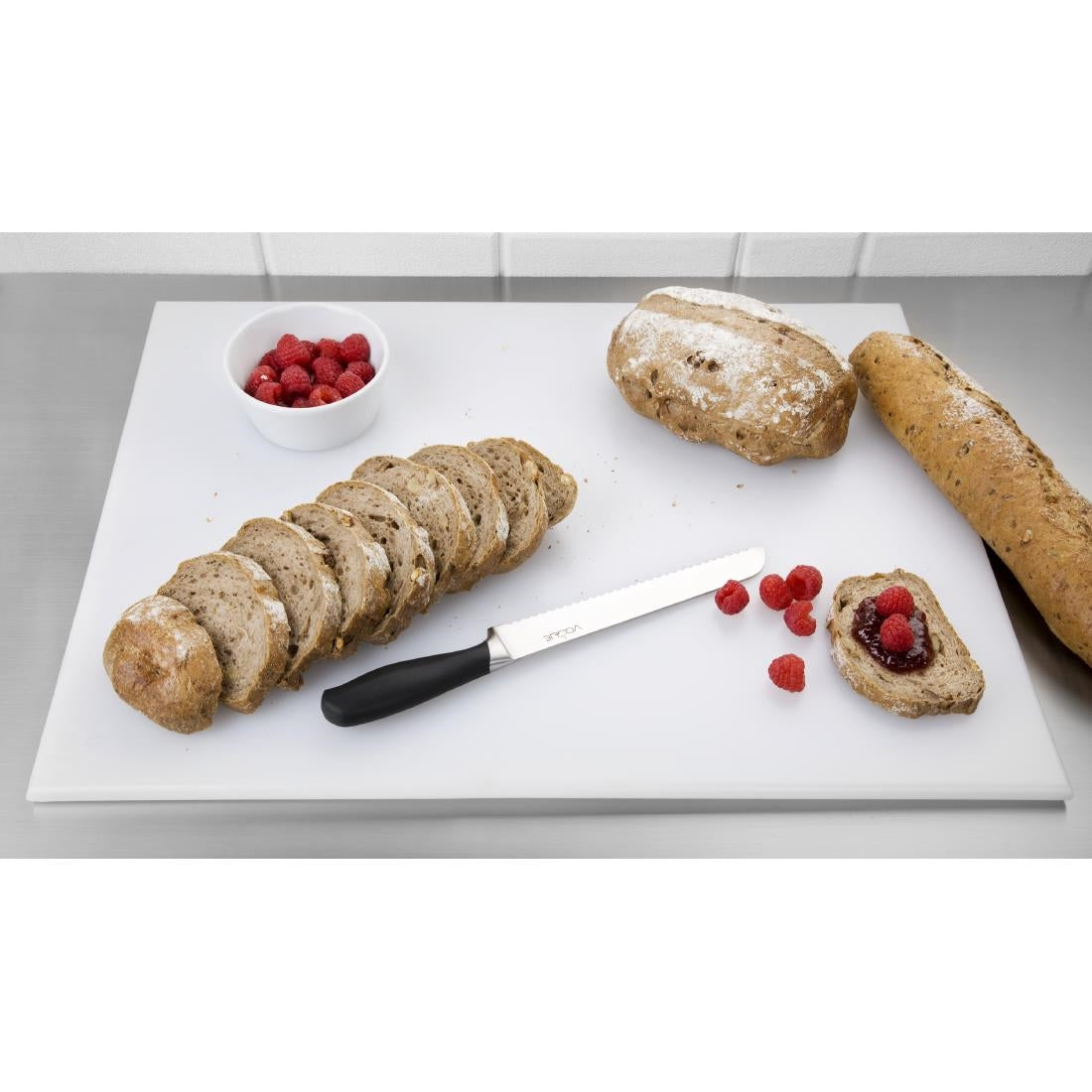 Hygiplas High Density White Chopping Board Large 600x450x12mm