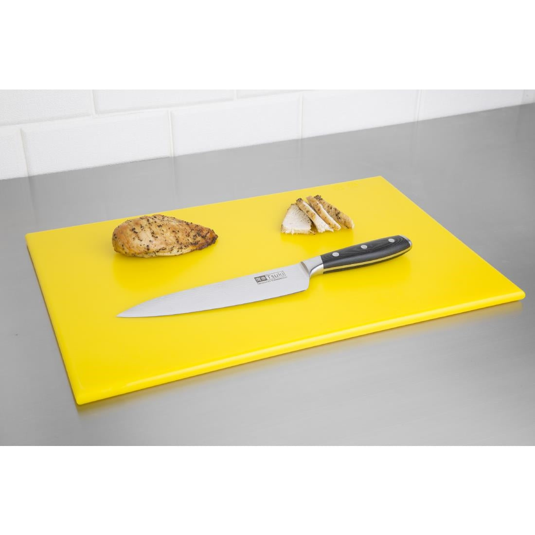 Hygiplas High Density Yellow Chopping Board Standard 450x300x12mm