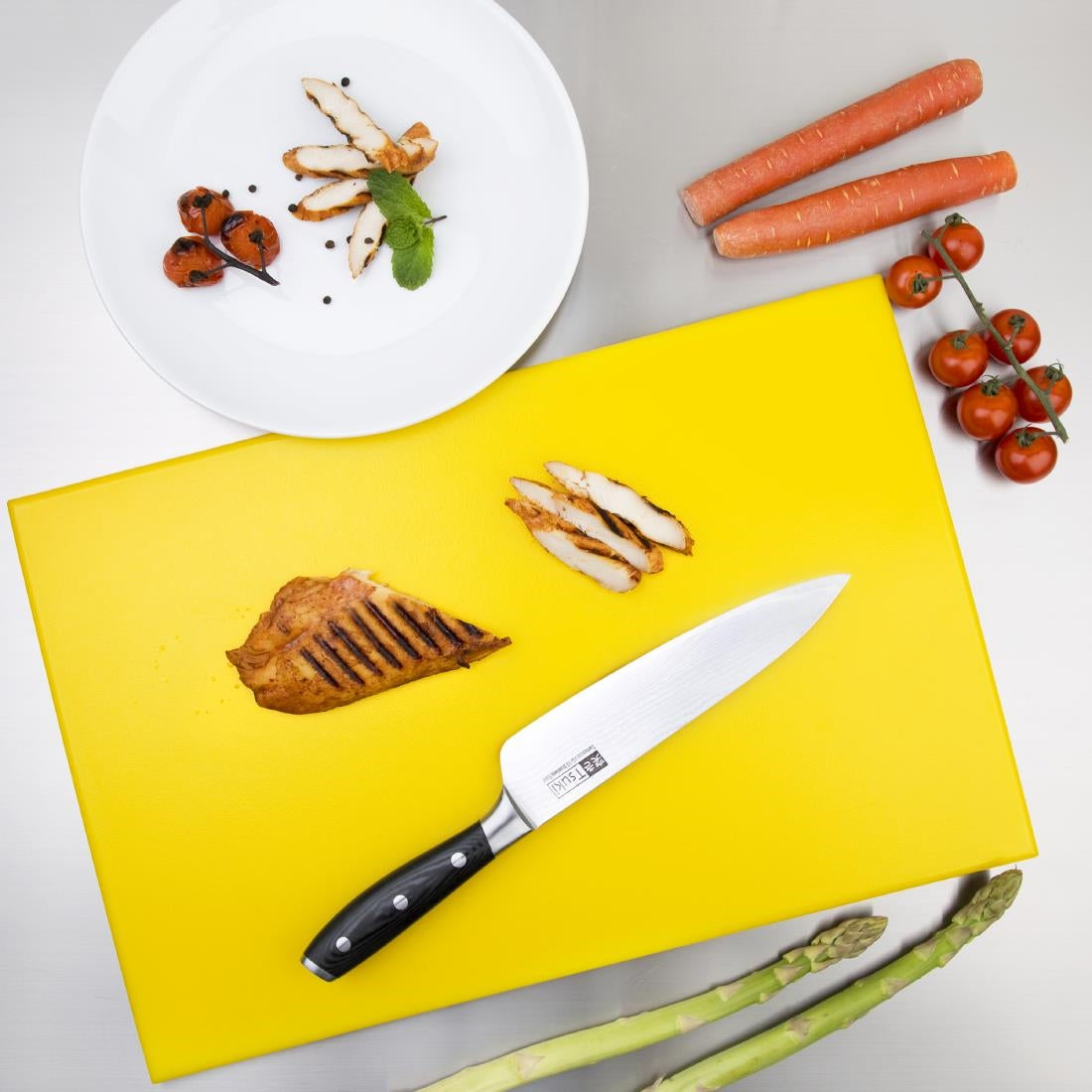 Hygiplas High Density Yellow Chopping Board Standard 450x300x12mm