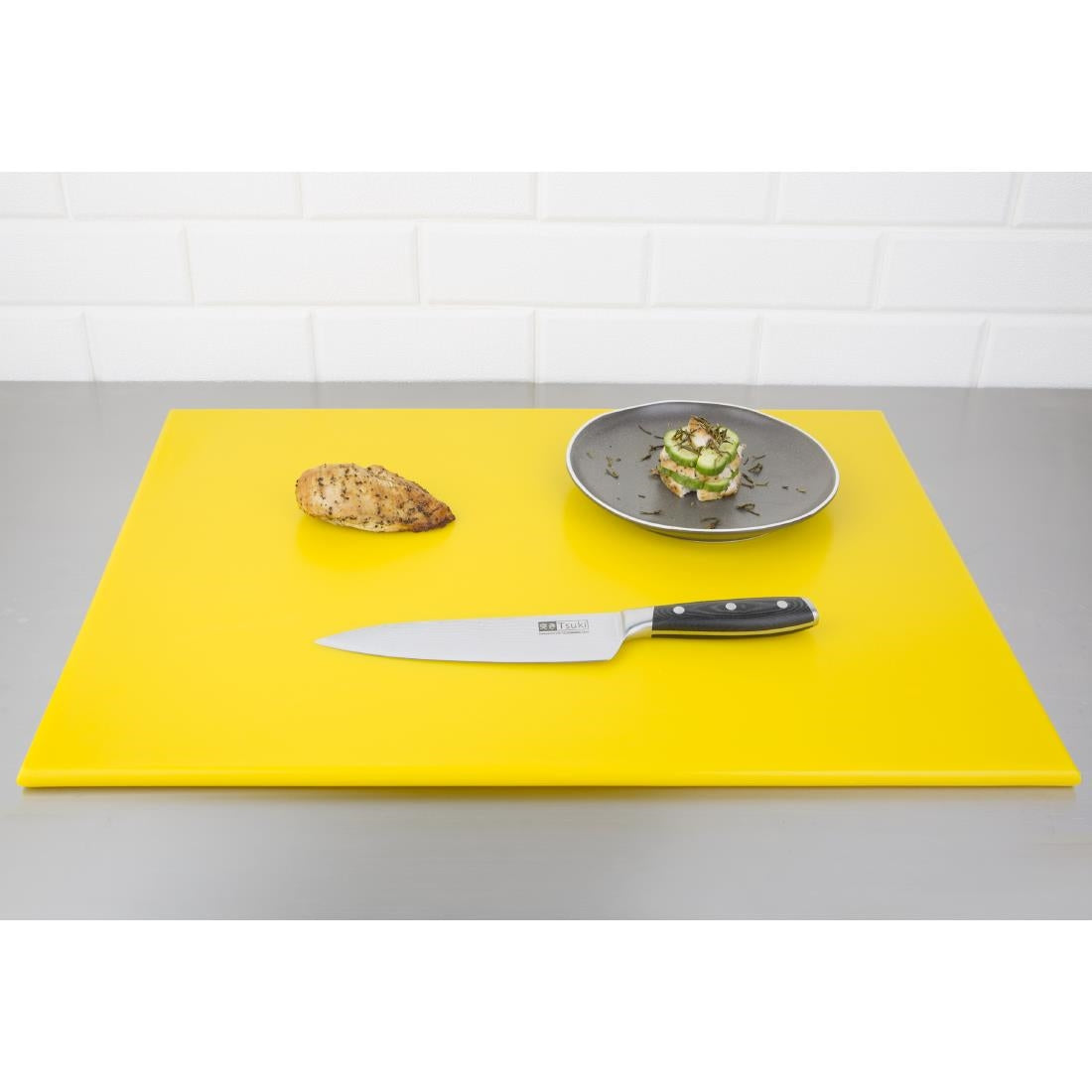 Hygiplas High Density Yellow Chopping Board Large 600x450x12mm