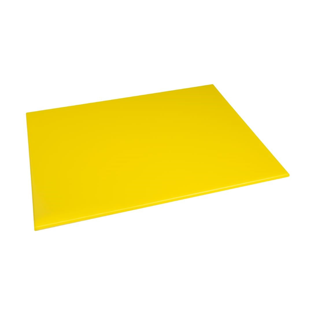Hygiplas High Density Yellow Chopping Board Large 600x450x12mm
