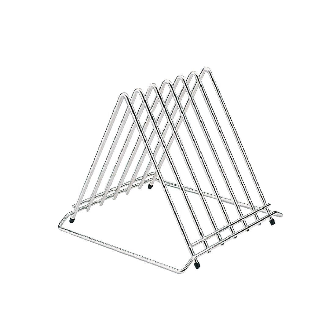 Hygiplas High Density 6-Piece Chopping Board Set with Rack 455x305x24mm