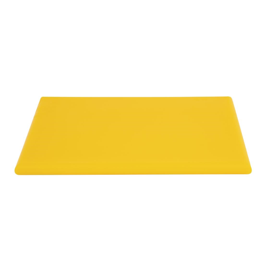 Hygiplas Thick High Density Yellow Chopping Board Standard 450x300x25mm