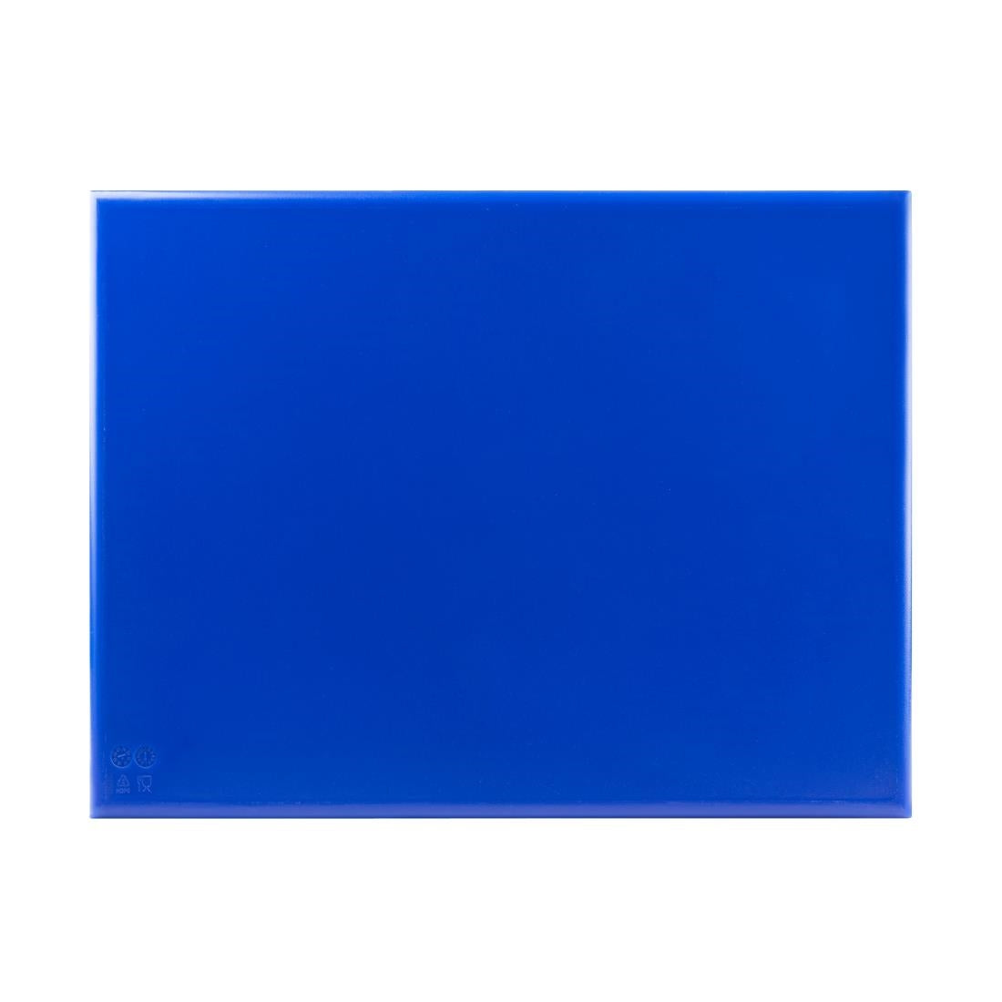 Hygiplas Thick High Density Blue Chopping Board Large 600x450x25mm