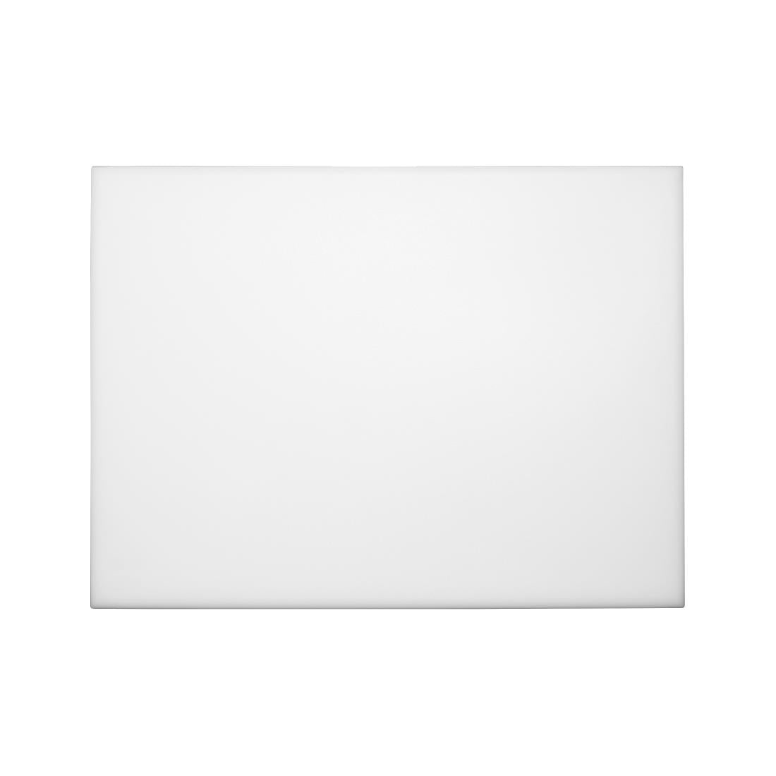 Hygiplas Thick High Density White Chopping Board Large 600x450x25mm