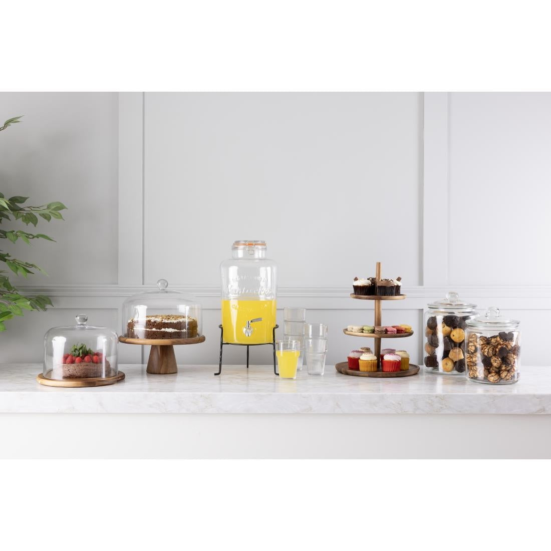 Olympia Single Juice Dispenser with Drip Tray