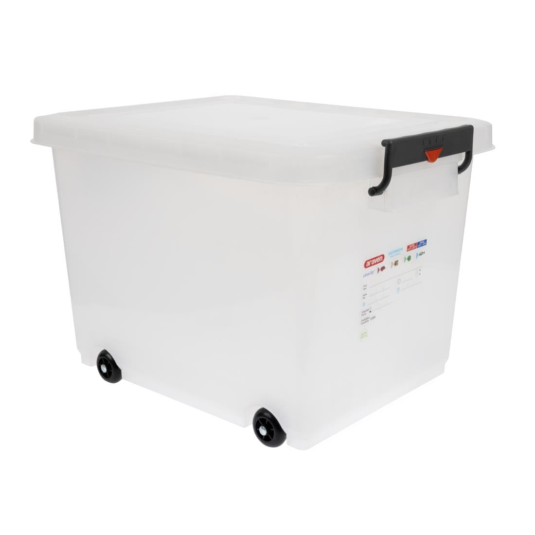 Araven Mobile Food Storage Bin with Lid