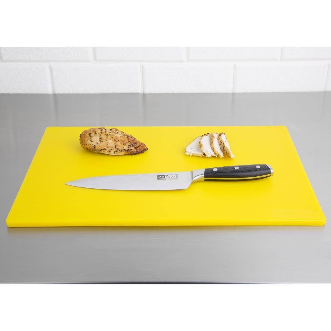 Hygiplas Low Density Yellow Chopping Board Standard 450x300x12mm