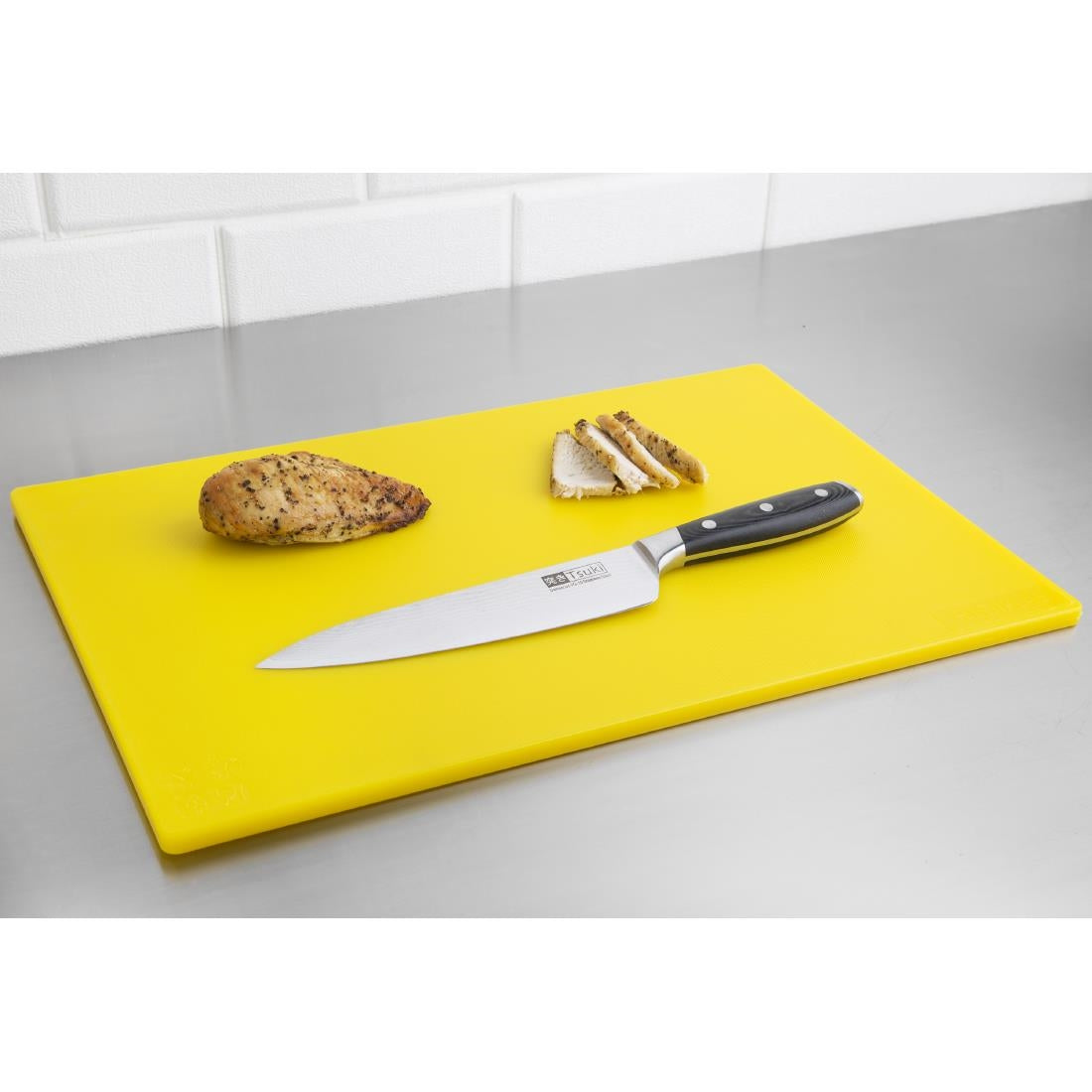 Hygiplas Low Density Yellow Chopping Board Standard 450x300x12mm