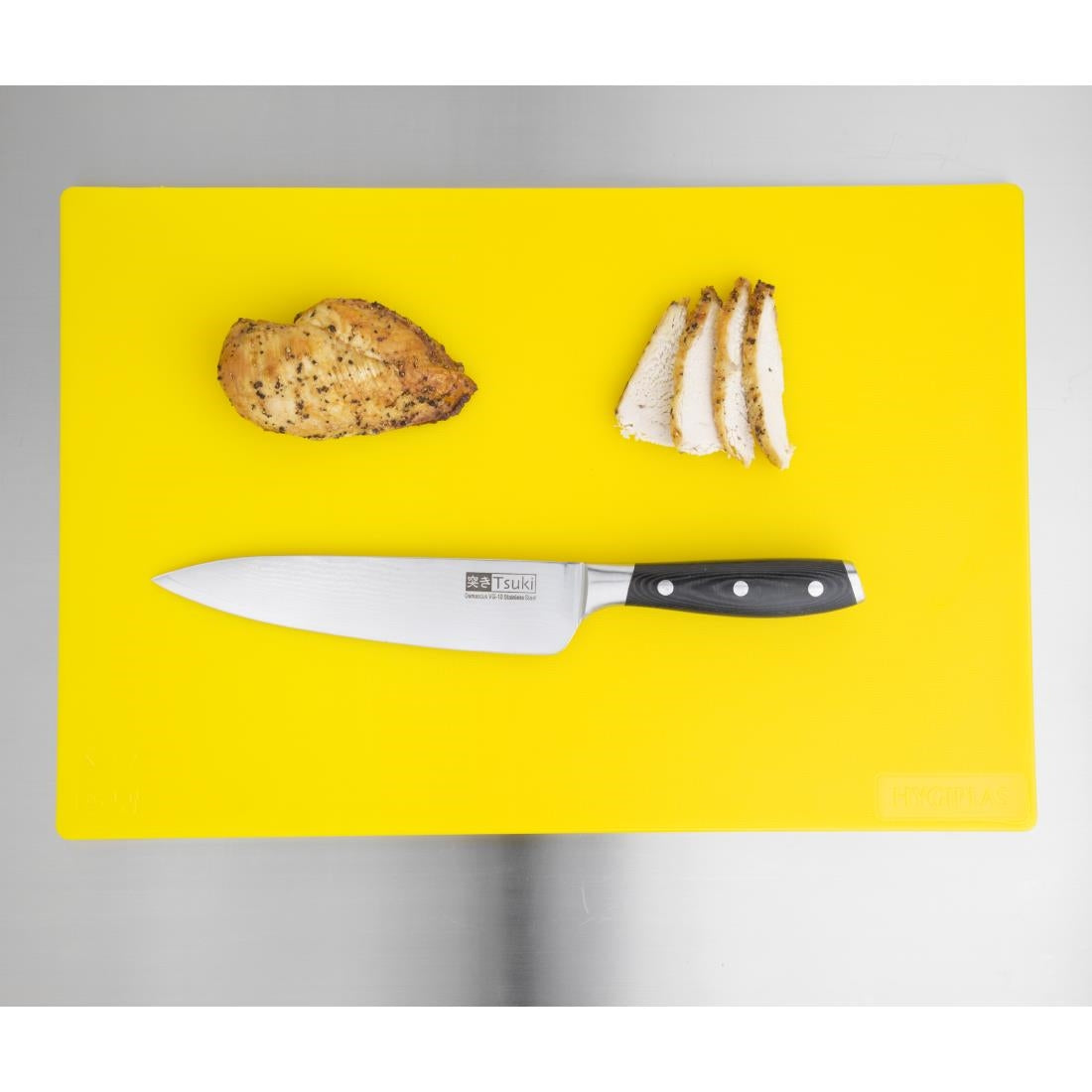Hygiplas Low Density Yellow Chopping Board Standard 450x300x12mm