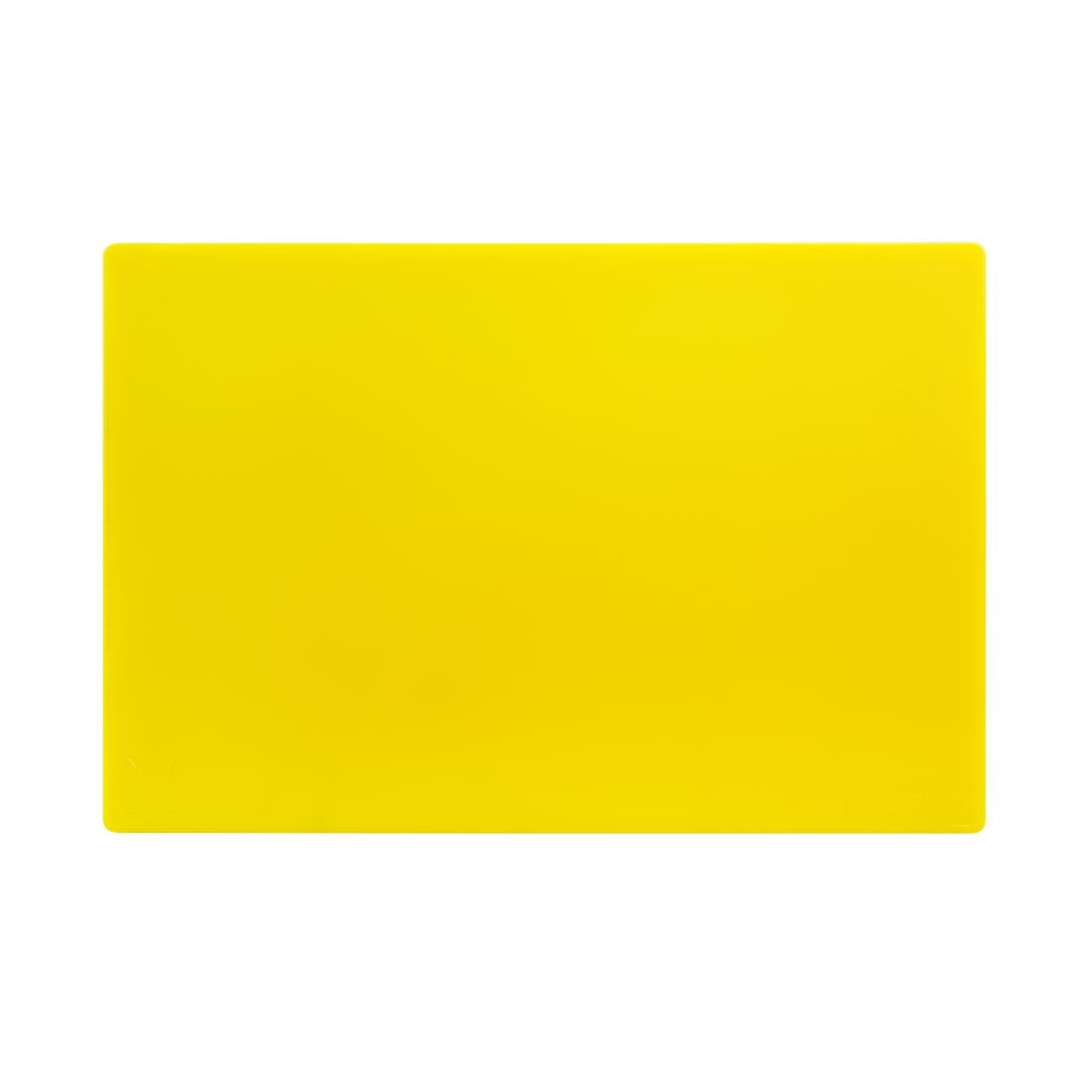Hygiplas Low Density Yellow Chopping Board Standard 450x300x12mm