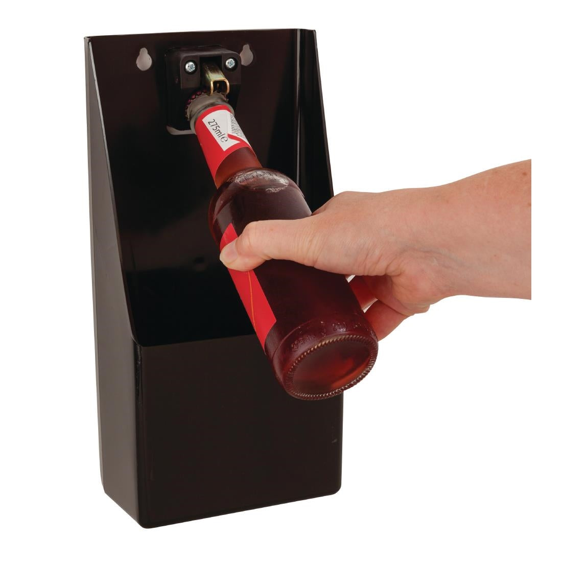 Beaumont Bottle Cap Catcher for Wall Mount Beer Bottle Opener