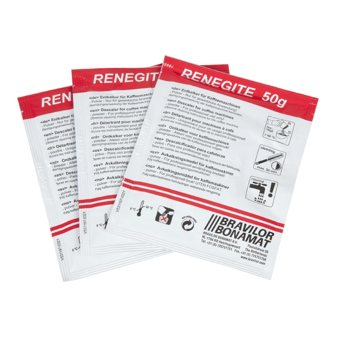 Bravilor Renegite Descaler Sachets (4x Packs of 15)
