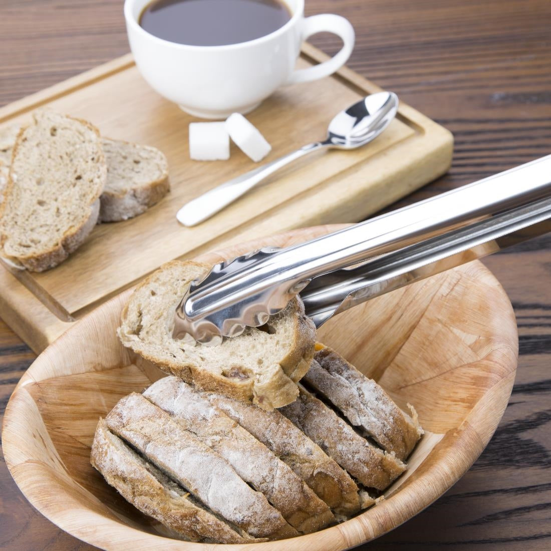 Vogue Stainless Steel Catering Tongs 16-inch