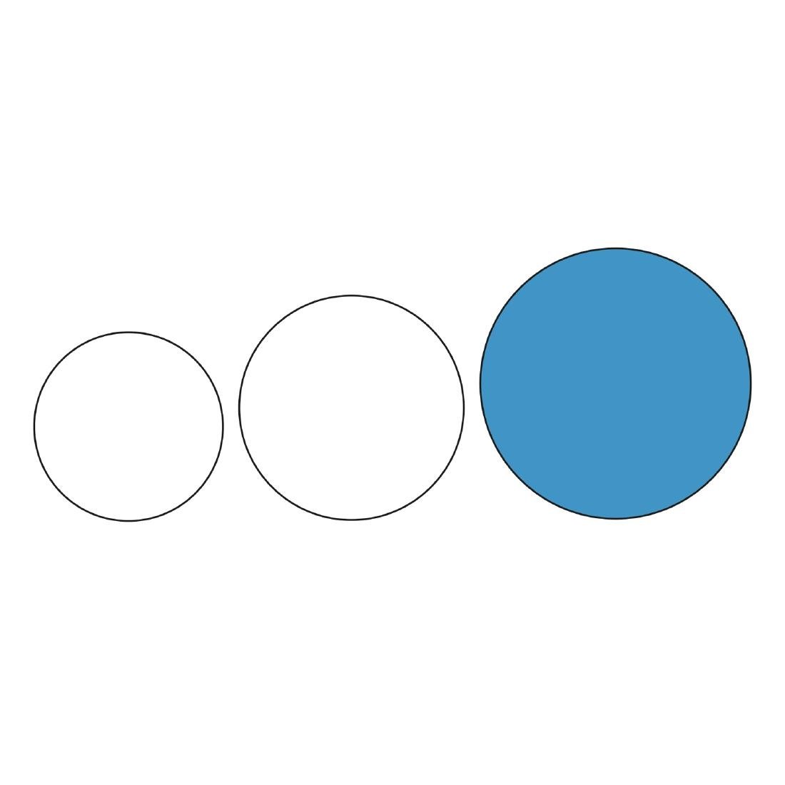 Olympia Kristallon Polypropylene Round Non-Slip Tray Black 406mm