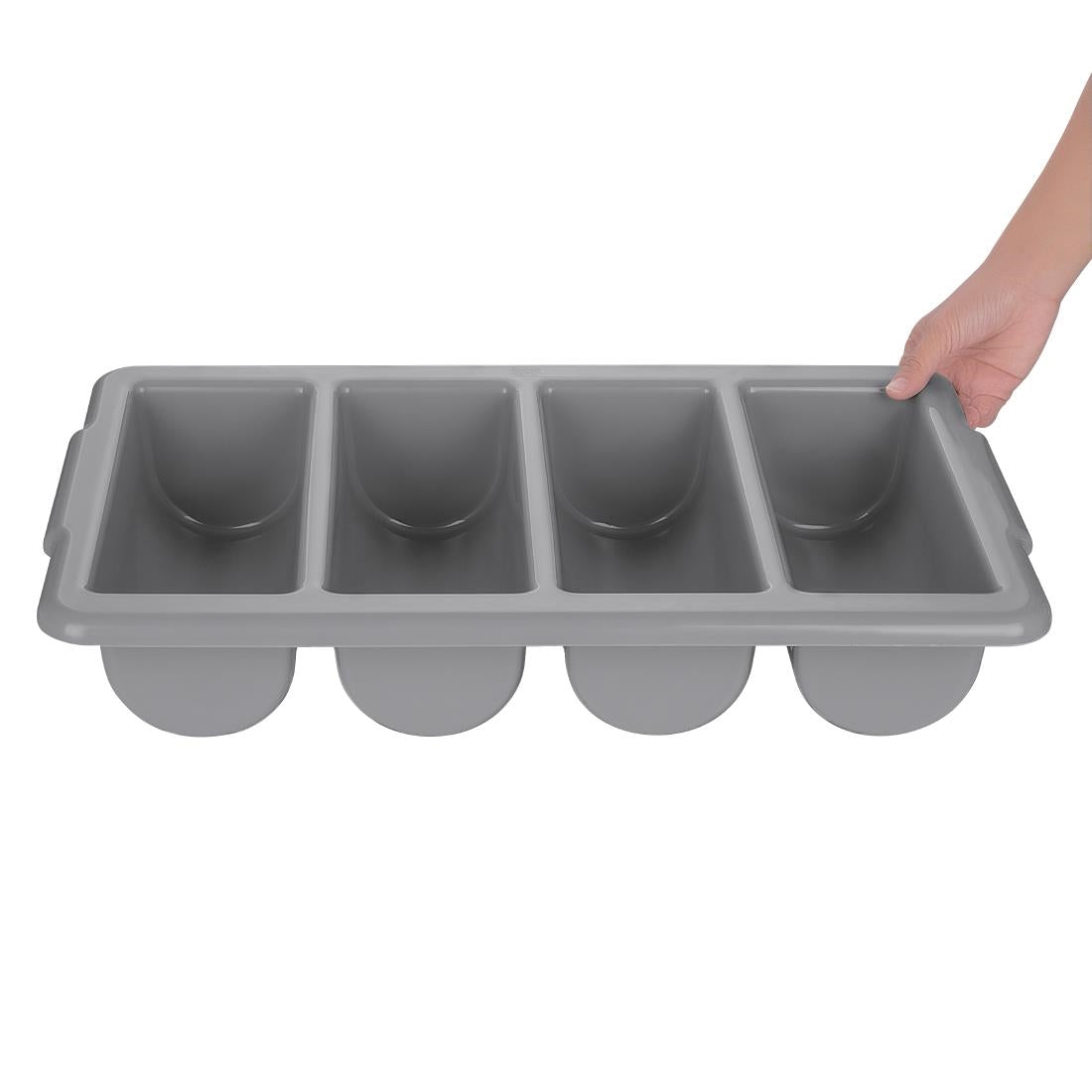 Olympia Kristallon Stackable PP Large Cutlery Tray