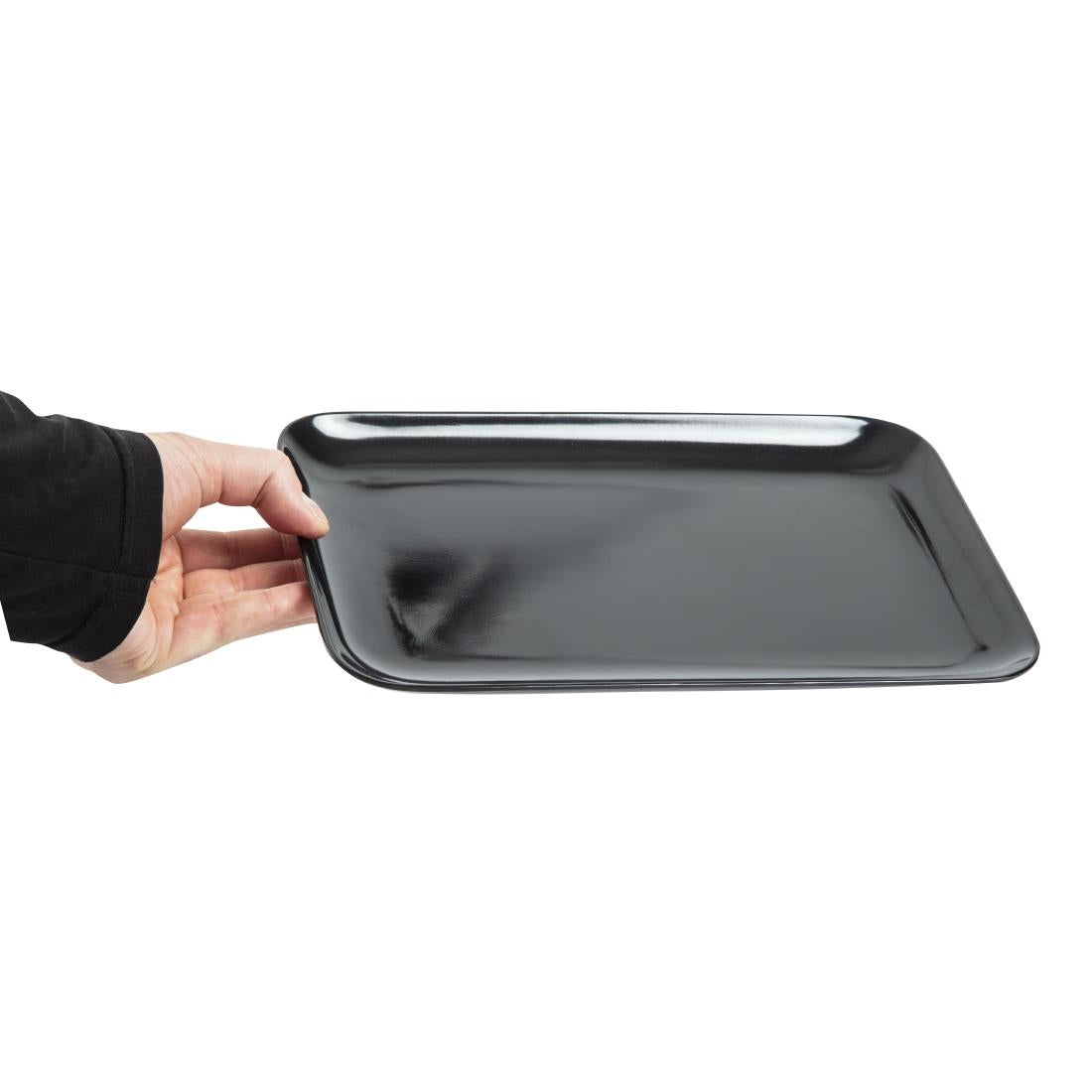 Dalebrook Melamine Medium Rectangular Platter Black 290mm
