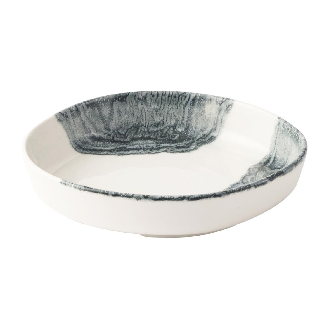 Churchill Tide Black Organic Walled Bowls 230mm (6 Pack)