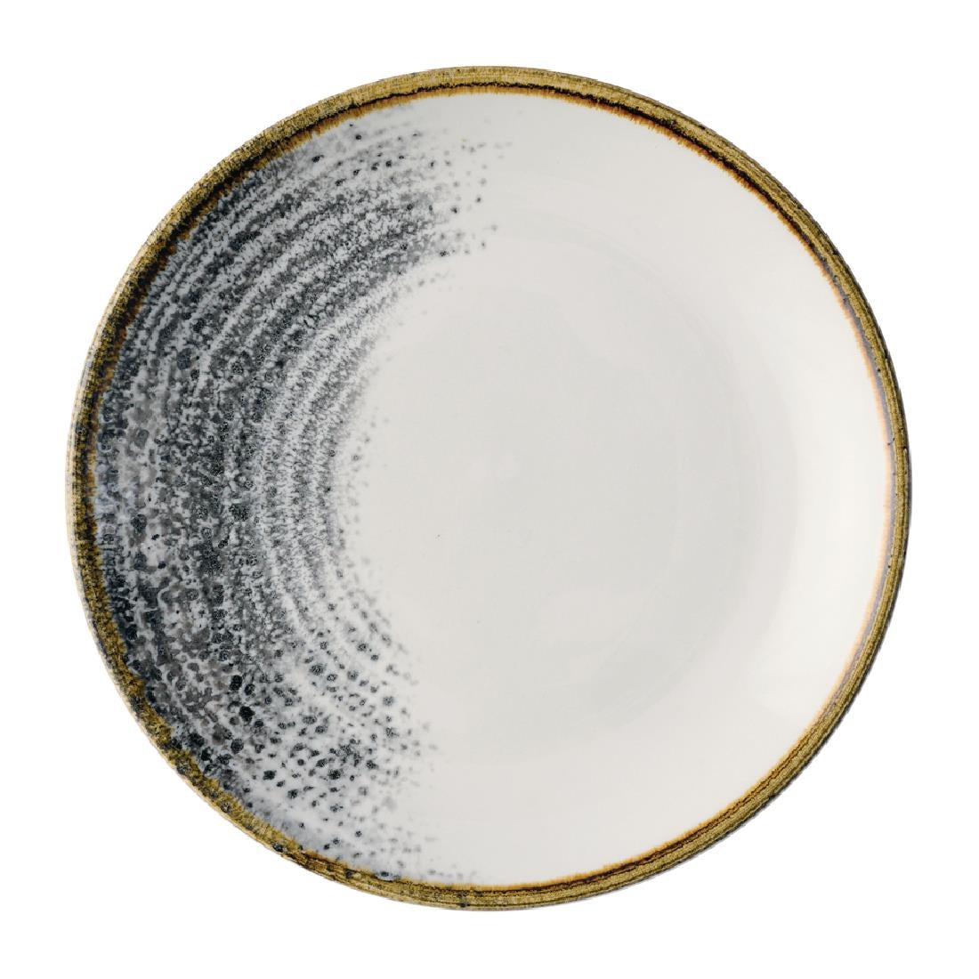 Churchill Homespun Accents Black Evolve Coupe Plates 165mm (12 Pack)