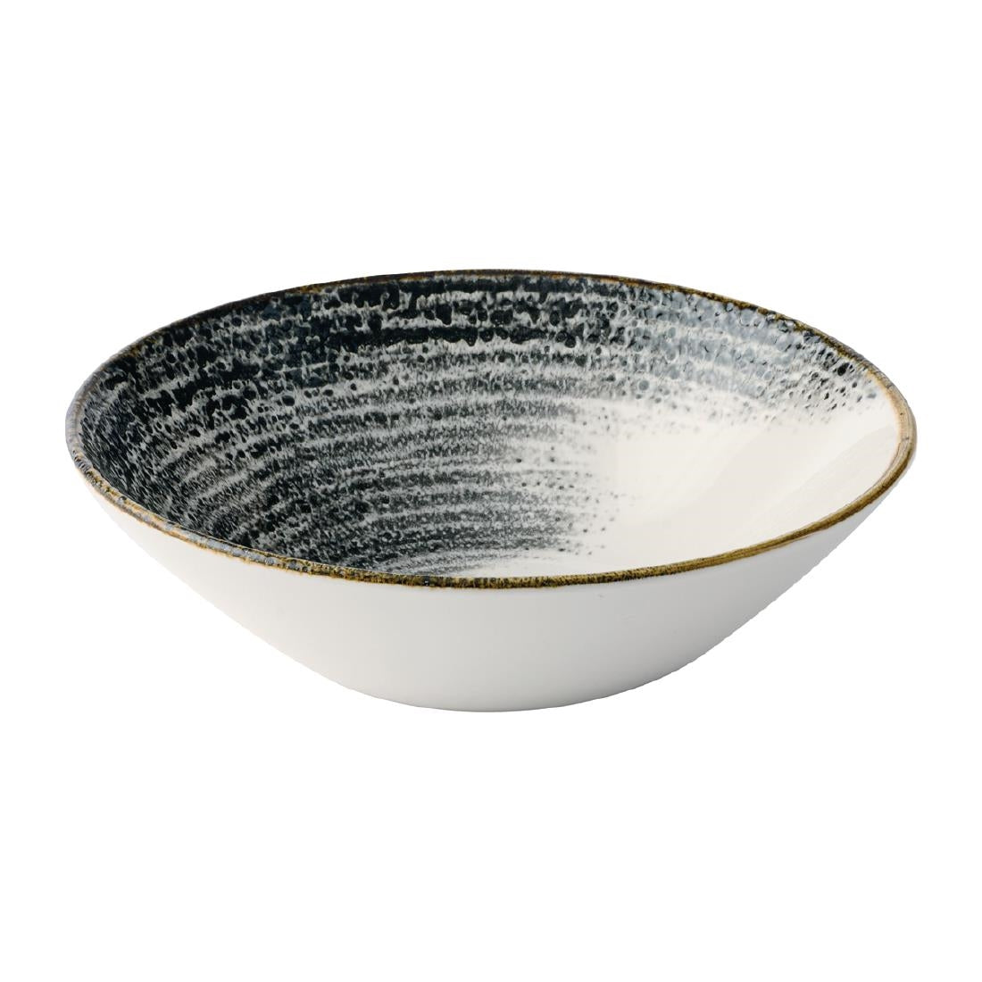 Churchill Homespun Accents Black Evolve Deep Bowls 220mm (6 Pack)