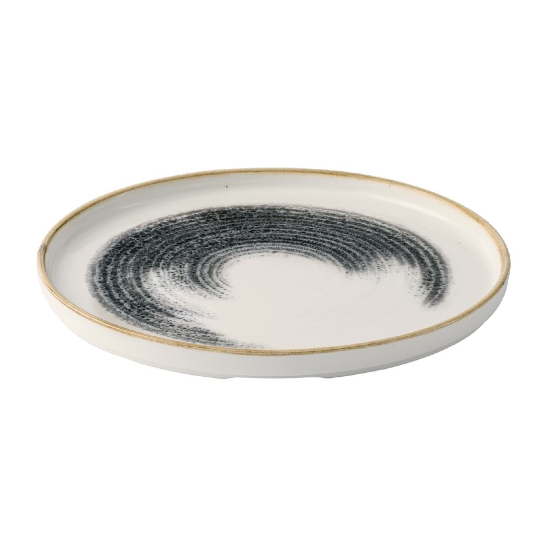 Churchill Homespun Accents Black Walled Plates 260mm (6 Pack)