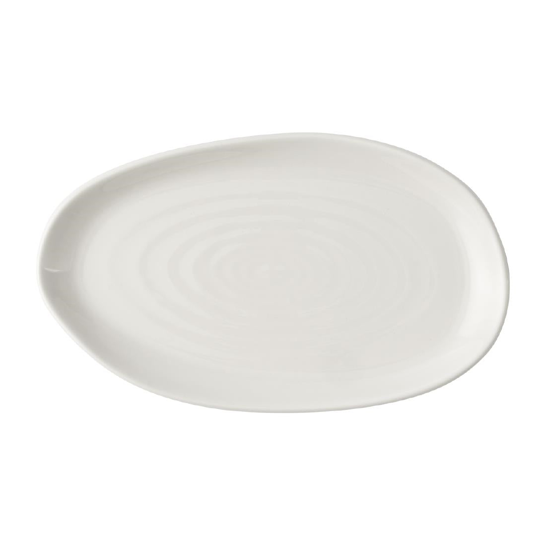 Churchill Envisage Natural White Organic Oblong Plates 220x130mm (6 Pack)