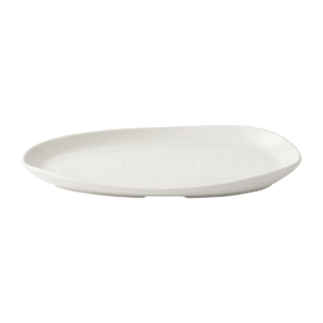 Churchill Envisage Natural White Organic Oblong Plates 260x150mm (6 Pack)