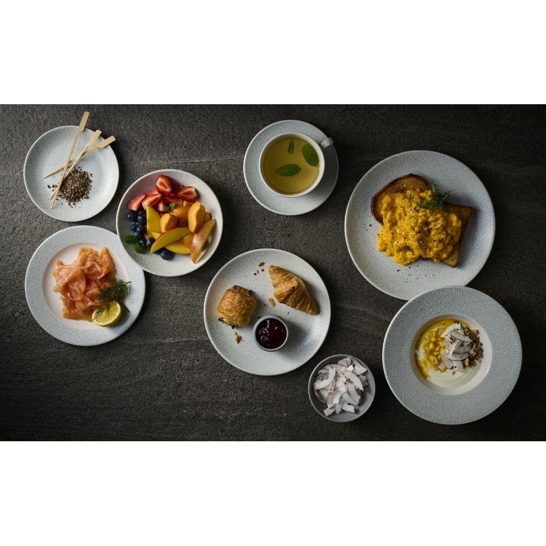 Churchill Delta Grey Profile Wide Rim Bowls 240mm (12 Pack)