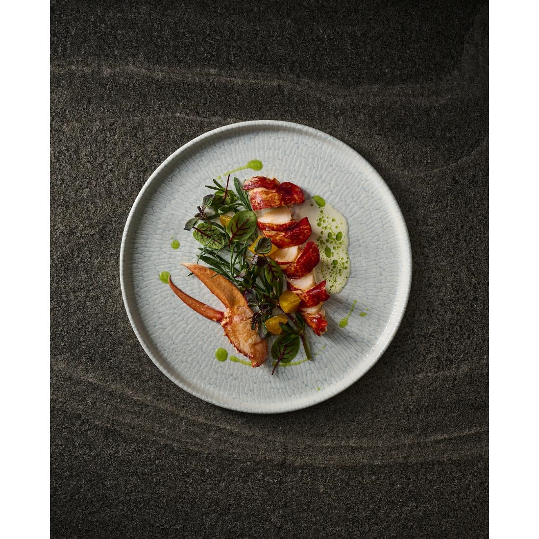 Churchill Delta Grey Walled Plates 210mm (6 Pack)