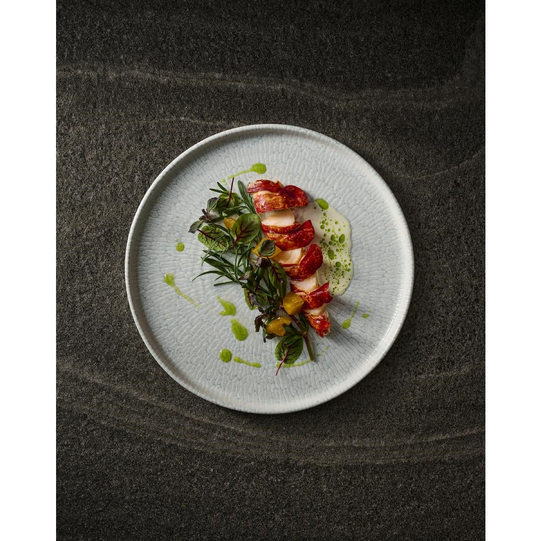 Churchill Delta Grey Walled Plates 210mm (6 Pack)