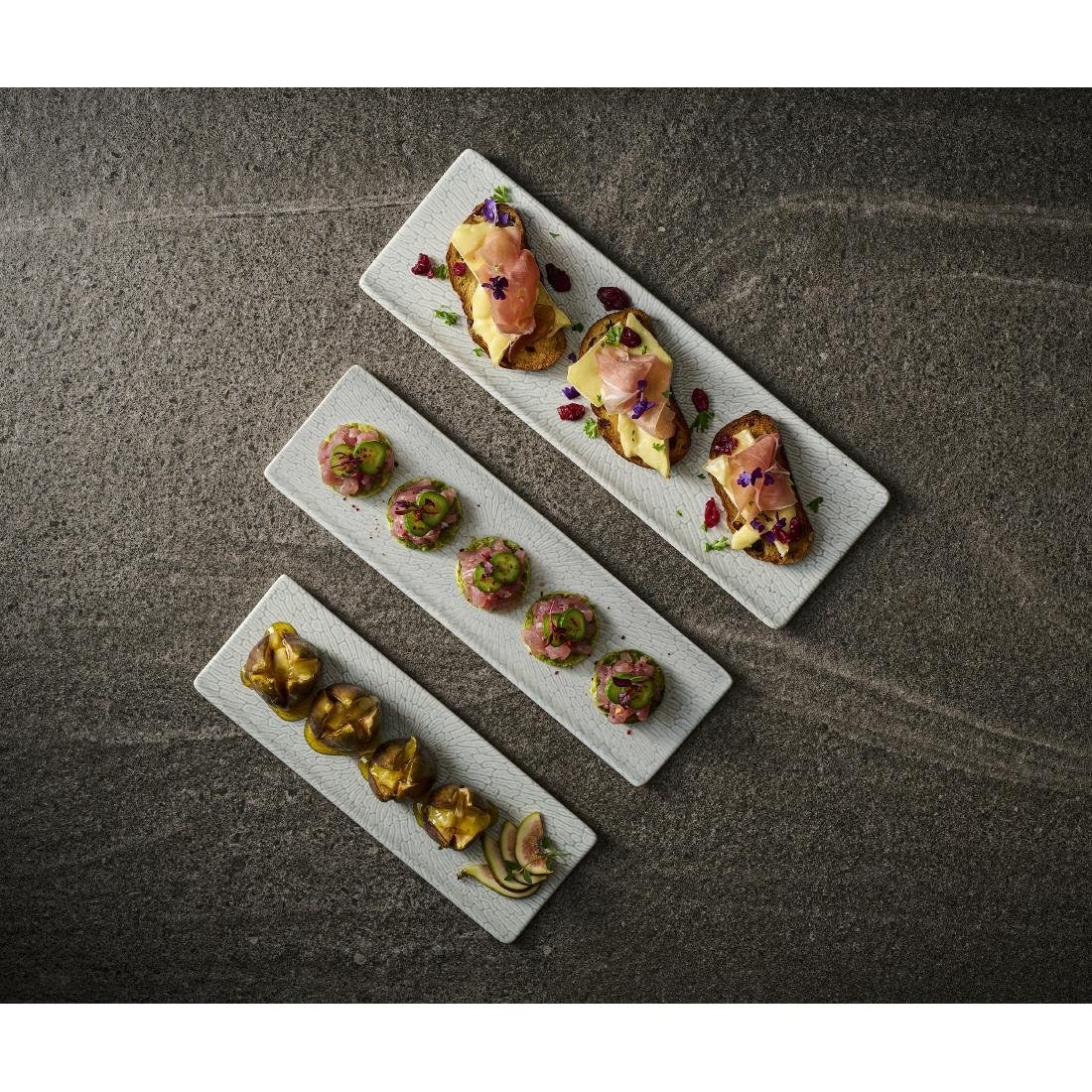 Churchill Delta Grey Tasting Trays 282x85mm (6 Pack)