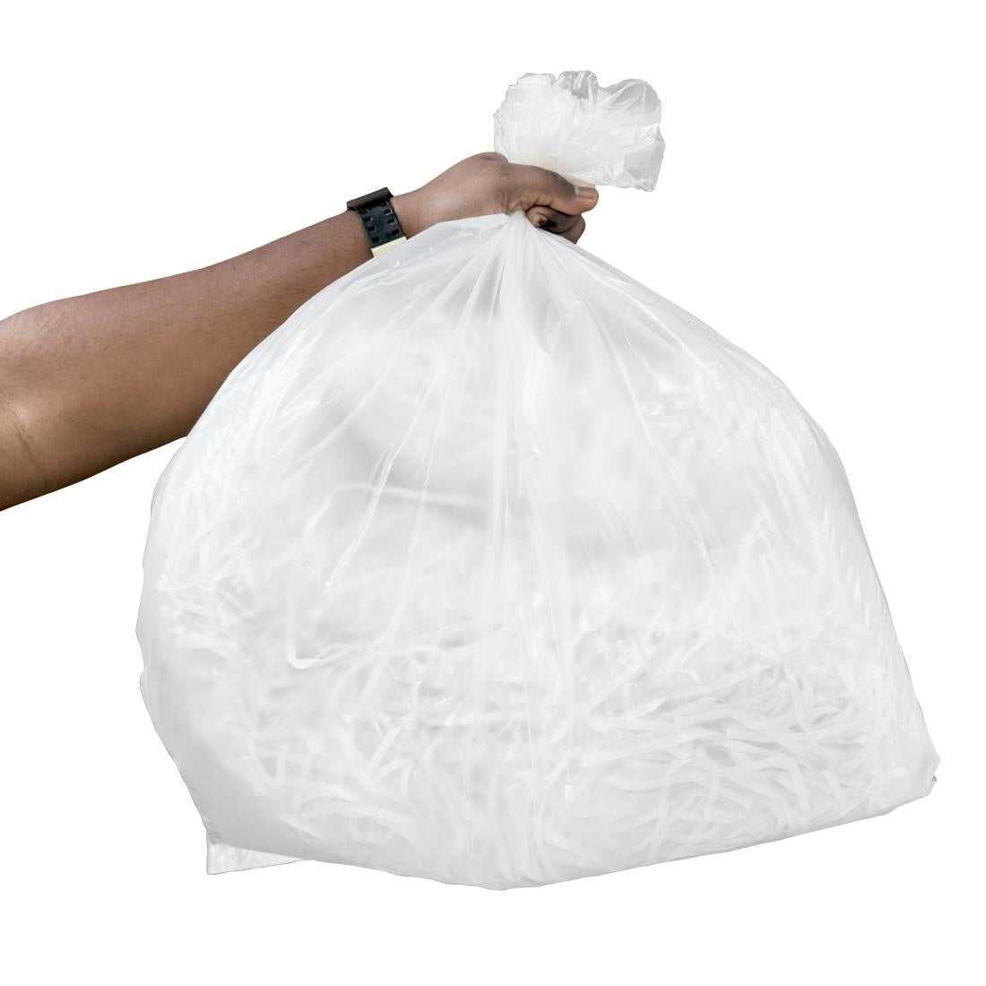 Jantex Heavy Duty Bin Bags Clear 45Ltr (100 Pack)