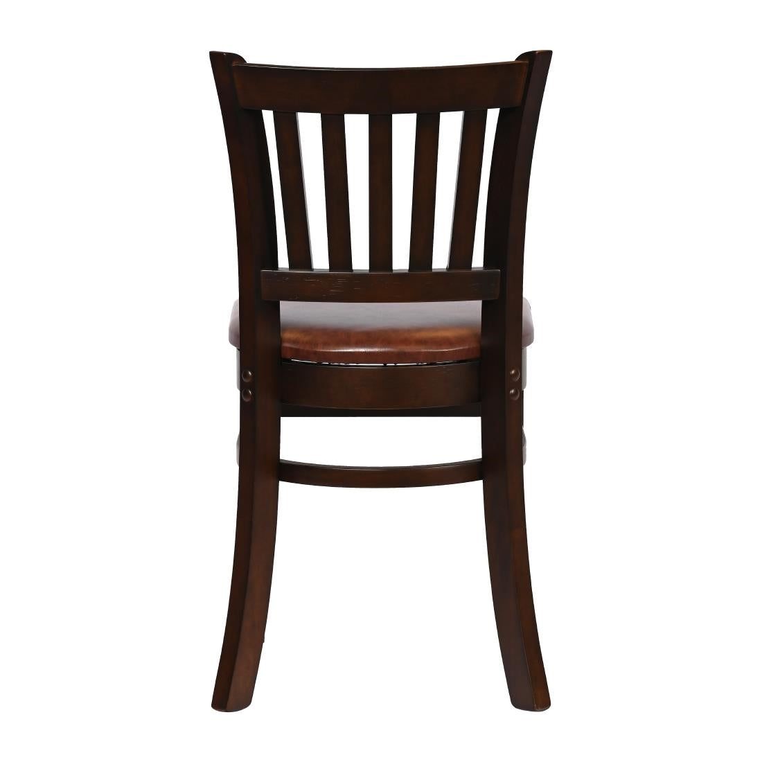 Turin Dining Table with 4 Manhattan Chairs in Dark Walnut with Bison Espresso