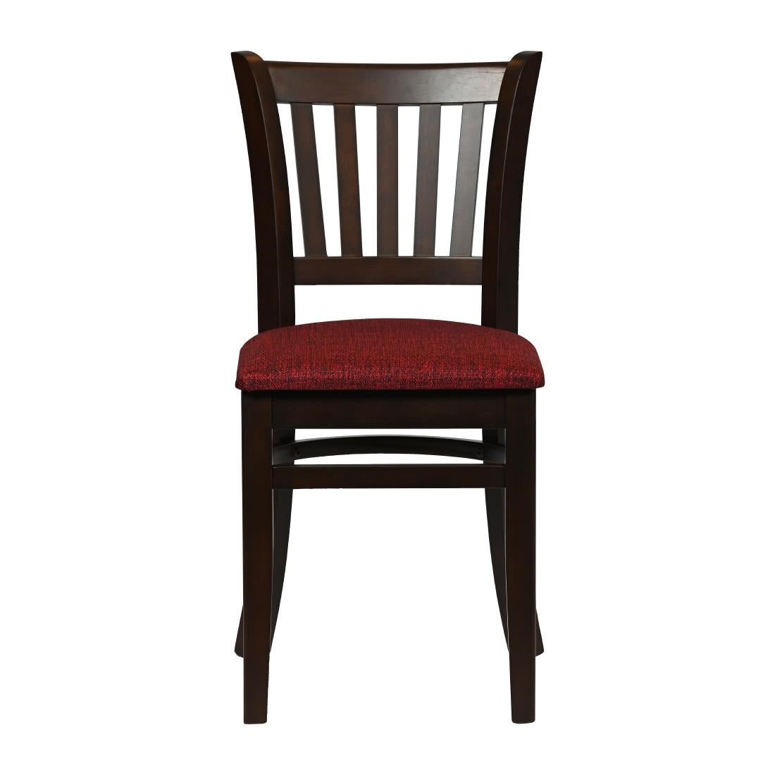 Turin Dining Table with 4 Manhattan Chairs in Dark Walnut with Shetland Scarlett