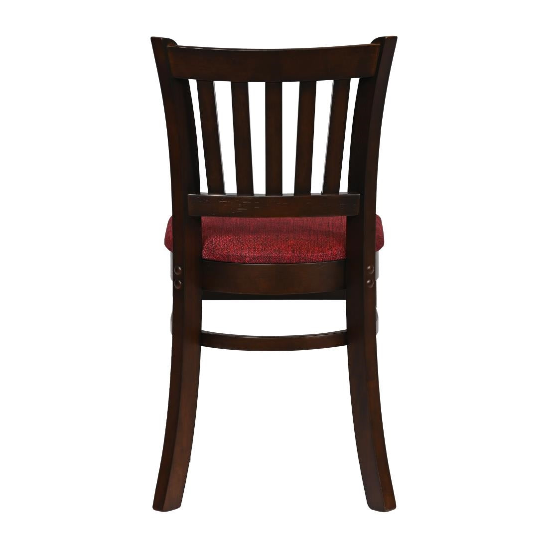 Turin Dining Table with 4 Manhattan Chairs in Dark Walnut with Shetland Scarlett