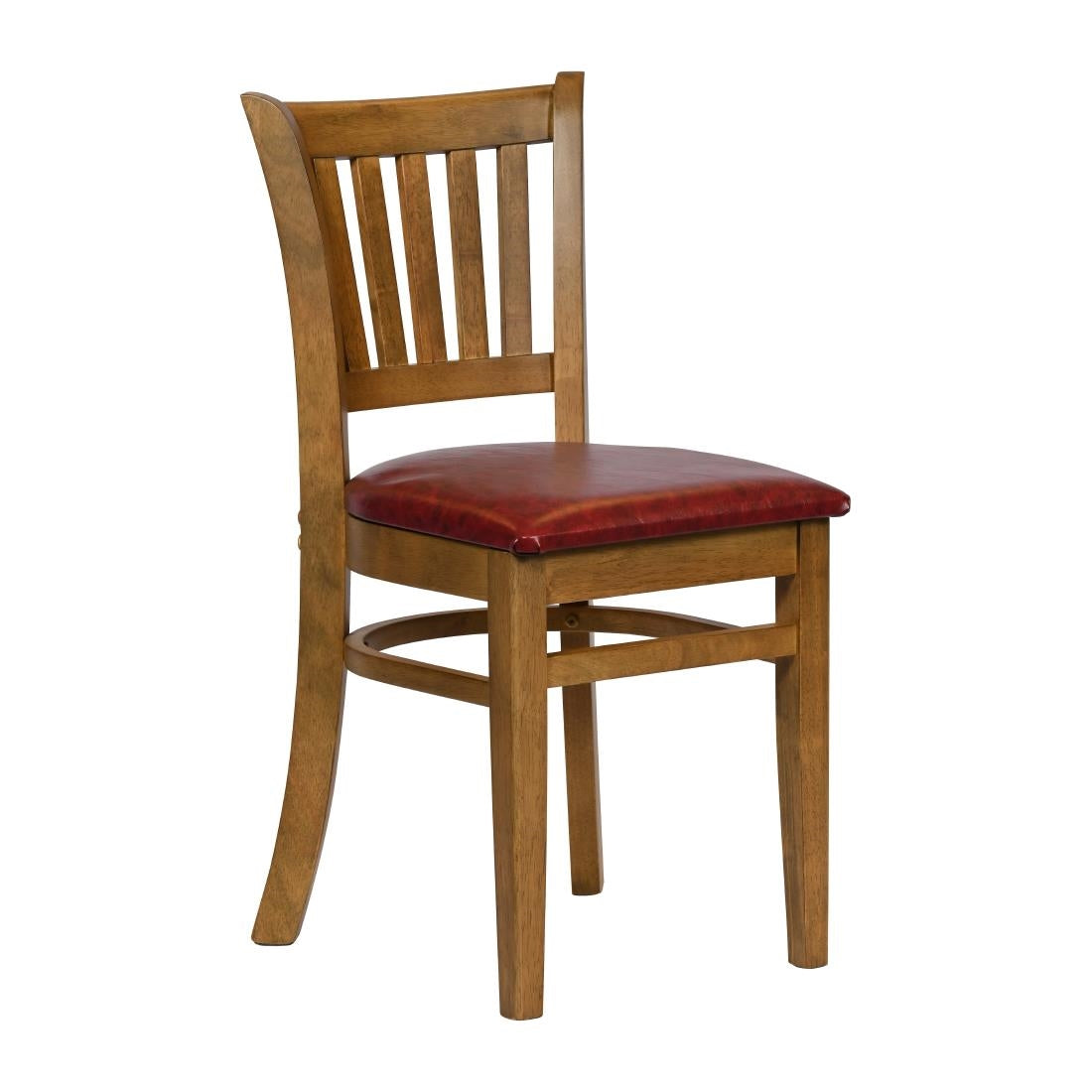 Turin Dining Table with 4 Manhattan Dining Chairs Weathered Oak with Bison Bordeaux