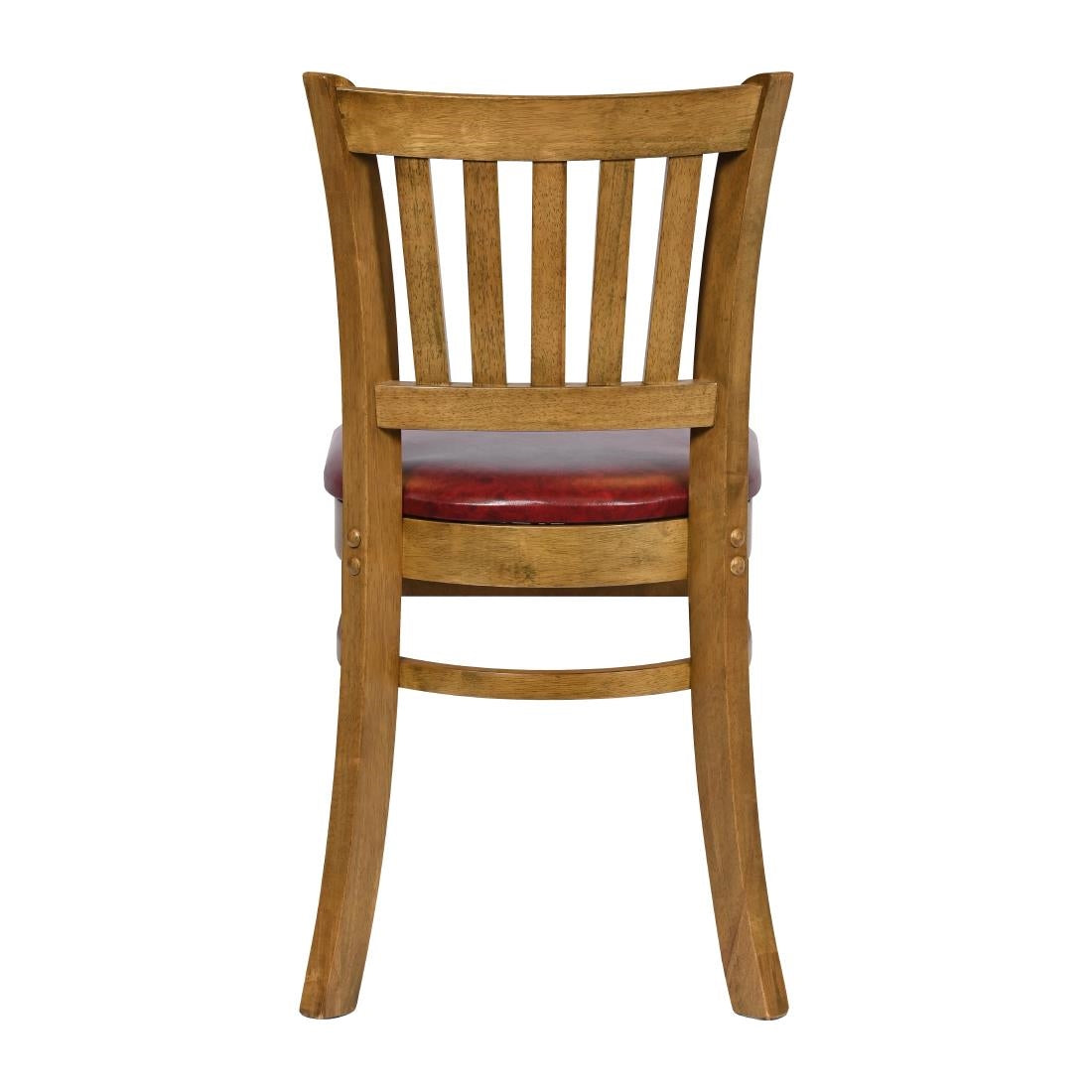 Turin Dining Table with 4 Manhattan Dining Chairs Weathered Oak with Bison Bordeaux