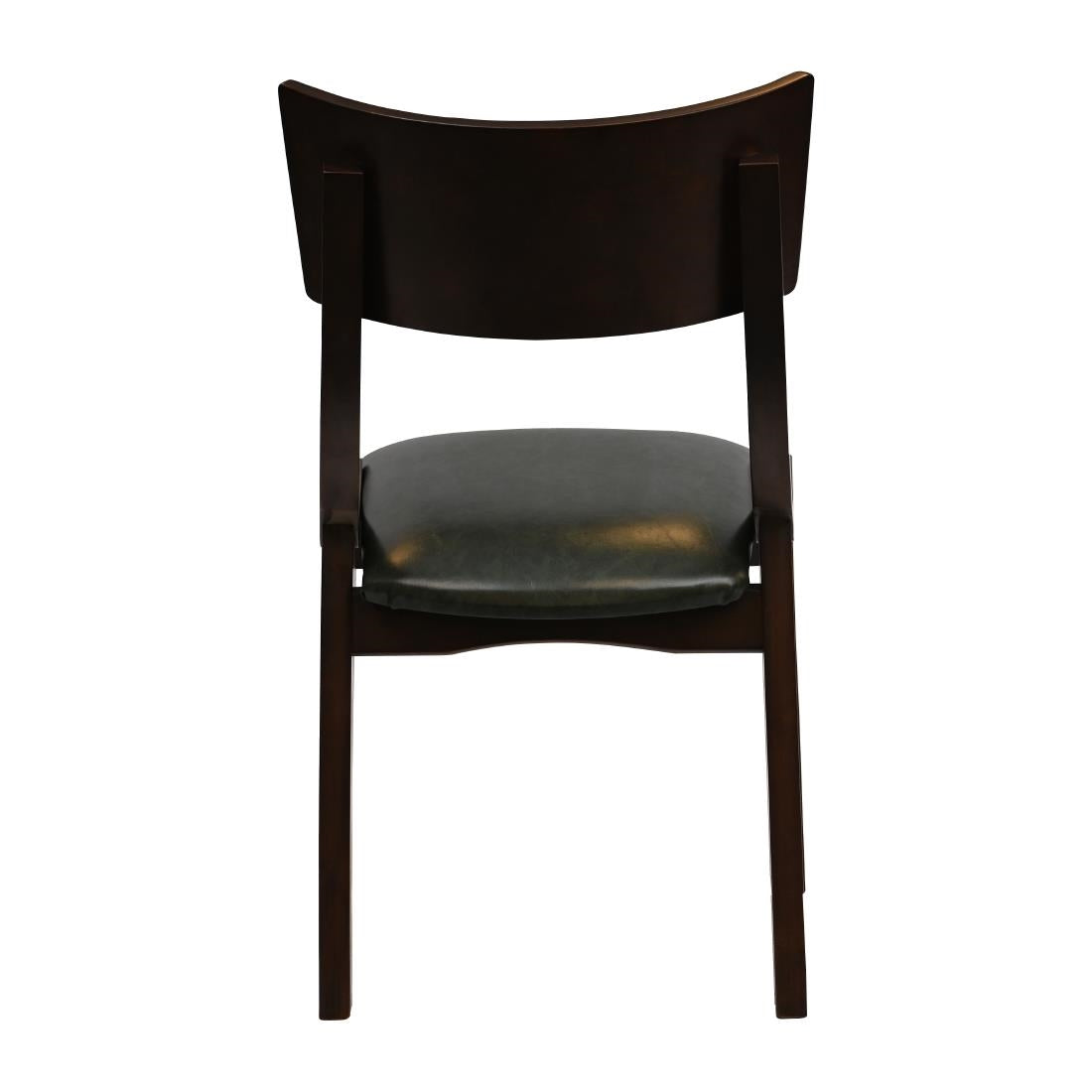 Chelsea Dining Chairs in Dark Walnut with Bison Cedar Seats (6 Pack)