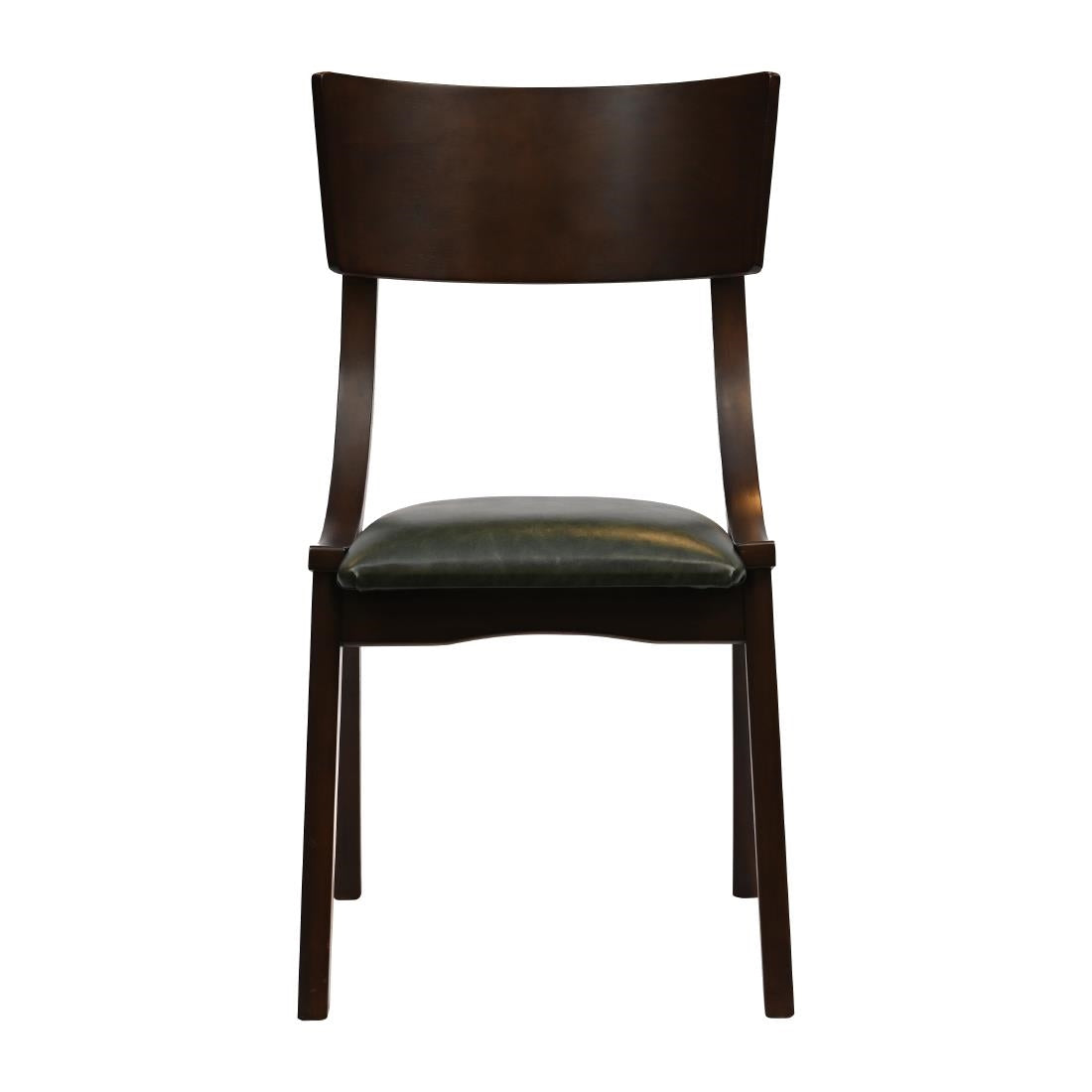 Chelsea Dining Chairs in Dark Walnut with Bison Cedar Seats (6 Pack)